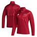Men's adidas Crimson Loyola Marymount Lions Sideline Quarter-Zip Pullover Top
