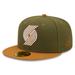 Men's New Era Olive/Orange Portland Trail Blazers Two-Tone 59FIFTY Fitted Hat