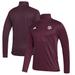 Men's adidas Maroon Texas A&M Aggies Stadium Knit Quarter-Zip Pullover Jacket