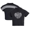 Women's adidas Black UChicago Maroons Recycled Cotton Crop Top