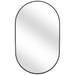 Oval 36"H Modern Styled Wall Mirror