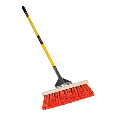 Structron S600 Power 82718 18" Street / Landscape Push Broom with 60" Fiberglass Handle