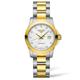 Longines Women's Conquest Steel and Gold Pvd Diamond Watch L33763877, Size 29.5mm