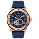 Bulova Marine Star Rose Gold Plated Automatic Men's Watch 98A227, Size 45mm