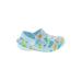 Clogs: Slip-on Platform Casual Blue Color Block Shoes - Kids Girl's Size 1 1/2