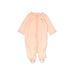 Carter's Short Sleeve Outfit: Orange Print Tops - Size 3 Month