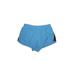 Nike Athletic Shorts: Blue Color Block Activewear - Women's Size Medium