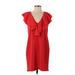 Amanda Uprichard Casual Dress - Sheath: Red Dresses - Women's Size P