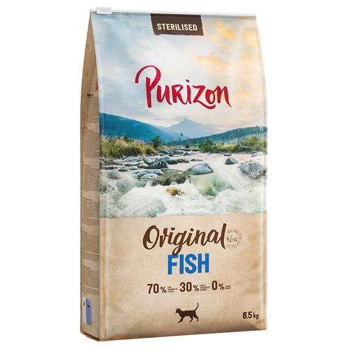 13 kg Purizon Sterilised Adult Fisch - getreidefrei Katzenfutter trocken