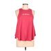 Modern Lux Tank Top Red Halter Tops - Women's Size Large