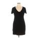 BP. Casual Dress - Mini: Black Solid Dresses - Women's Size X-Large