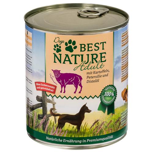 12x 800g Best Nature Dog Adult Lamm, Kartoffeln & Petersilie Hundefutter nass