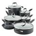 Anolon Advanced Home Hard Anodized Nonstick Cookware Set, 11 Piece Non Stick/Hard-Anodized Aluminum in Brown | Wayfair 84652