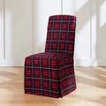 Sure Fit Box Cushion Dining Chair Slipcover Cotton in Black/Brown | Wayfair 29929600120