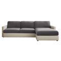 Sure Fit Box Cushion Sectional Slipcover Metal in Brown | 8 H x 32 W in | Wayfair 29929600030