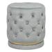 House of Hampton® 18.3" Tall Vanity Stool Wood/Upholstered/Velvet in Gray | 18.3 H x 15.7 W x 15.7 D in | Wayfair 6D3CC817ED664F1BBBEDBC9527AF13AB