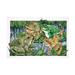 Winston Porter Frogs by Wendy Edelson - Wrapped Canvas Print Canvas in Brown/Green/Yellow | 12 H x 19 W x 2 D in | Wayfair