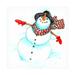 The Holiday Aisle® Santas Snowmen 2 On Canvas by Wendy Edelson Canvas Art Canvas in Blue/Brown/Gray | 14 H x 14 W x 2 D in | Wayfair