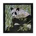 Winston Porter Panda Batik by K.C. Grapes Canvas Art Canvas, Bamboo in Brown/Gray/Green | 14 H x 14 W x 2 D in | Wayfair