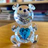 Ornement en verre d'ours en cristal de coeur d'amour artisanat de mode d'Auckland joli