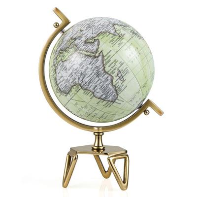 Costway Educational Geographic 5/8/10 Inch World Globe with Triangle Metal Stand-10 inches