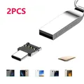 2PCS Mini convertitore portatile da tipo C a USB adattatore OTG adattatore lettore disco U per PC