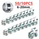 10PCS 6-20mm Mini Clamp Fuel Injection Hose Air Hose Clamps Assortment Kit Diesel Petrol Pipe Clips