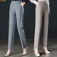 Mode Damen Anzug Hose schwarz grau Khaki Pantalones Frühling und Herbst weibliche schlanke Hose 26