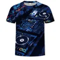 2023 new cool guy joint t-shirt allentata Summer fashion O Collar t-shirt da uomo DJ Live disco