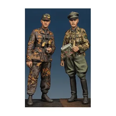 1/35 modell kit harz kit Kurt Meyer & Offizier Set (2 Figuren)