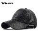 YOYOCORN High Quality Leather Cap for Men Solid Winter Pu Leather Baseball Caps Brand Snapback Hat