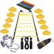 Footwork Fitness Set Soccer Football Speed Agility Training Ladder Marker Disc Resistance Parachute