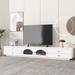 TV Stand with Glass Doors, Console for TVs Up to 90'', Tempered Glass Shelf TV Cabinet with Multiple Storage Options