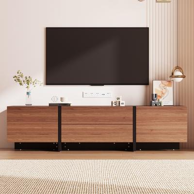 78.7"Home Entertainment Center with Flip-out cabinet doors & Drawers - 78.7"W