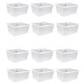 12 Pack Clear Bins Bins Hooks DIY Accessories Workbench Small Bins Fit 1/4 -1/8 Board