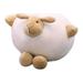 25cm White Adorable Stuffed Animal Plush Toy Round Sheep Shape Doll Lamb Toy Decorative Children Kids Birthday Gift Supplies