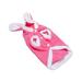 NUOLUX Pet Clothes Supplies Rabbit Design Pet Makeover Cloth Warm Fancy Cosplay Costume Outfit for Dog Pet Size XS Pink