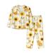 Kll Shiba Inu Dog And Sunflower Print Women S Long Sleeve Pajamas With Pants Sleepwear Loungewear 2 Set-Xx-Large