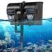 Aquarium Power Filter 158GPH Suspension Oxygen Aquarium Filter with Surface Skimmer Double Waterfall Hang-on Fish Tank Filter with 2 Filter Sponges & 2 Activated Carbon Filter Plates