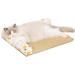 Summer Pet Self Cooling Mat Dog Bed for Medium Small Dogs Durable Dog Cat Sofa Bed Sleeping Cozy Cool Rattan Puppy Bed Cat Beds with Non-Slip BottomM(19.7 x15.75 x1.1 )