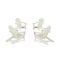 TrexÂ® Outdoor Furnitureâ„¢ 4-Piece Monterey Bay Oversized Adirondack Chair Conversation Set in Sand Castle