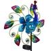 35 Inch Solar Wind Outdoor Metal Kinetic Wind Decor Wind Sculpture Garden Stake Lights