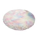 Simple Round Carpet Soft Comfortable Blanket Absorbent Non-Slip Mat for Home Soft Comfortable Blanket Absorbent Non-Slip Mat Durable Washable Home Living Room Bedroom Round Carpet Round Small Rainbow