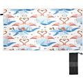 Coolnut Beach Towels Tropical Palm Leaves Flamingo Camping Towels Summer Valentine s Mother s Day Love Sand Free Beach Towel 30 x60 Large Beach Towels Quick Dry Bath Travel Towels Pool Yoga Beach