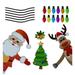 Hanzidakd Stickers Christmas Soft Magnetic Sticker Christmas Light Bulb Reflective Magnetic Car Sticker Soft Glue Refrigerator Sticker