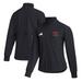 Women's adidas Black Miami University RedHawks Travel Full-Zip Woven Jacket