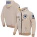 Men's Pro Standard Khaki Memphis Grizzlies Hybrid Full-Zip Hoodie