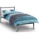 Alpen Grey Aluminium Metal Bed - Comes in Single and Double Size