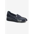 Women's Dannon Flat by Ros Hommerson in Navy Crinkle Patent (Size 9 M)
