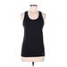 GapFit X Marvel Active Tank Top: Black Solid Activewear - Women's Size Medium